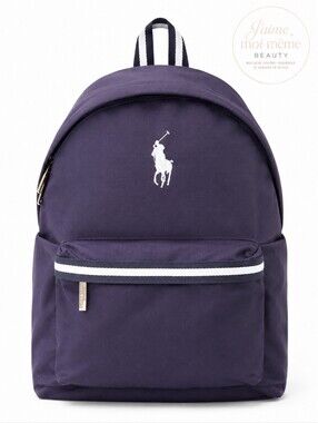 Polo by Ralph Lauren Navy Blue Backpack with White Logo